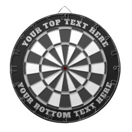 Grått Dartboard med Anpassningsbar Text Darttavla