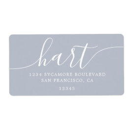 Grått Dawn Modern Script Family Returadress Fraktsedel