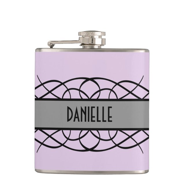 Grått Deco-blomma Fickplunta (Framsidan)