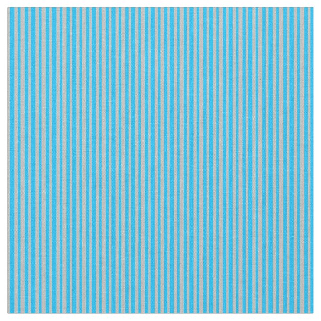 Grått & Deep Himlar Blue Färgad Mönster Tyg (Närbild)