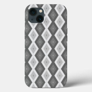 Grått diamant mönster Fodral-Mate iPhone ca