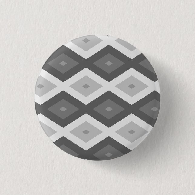 Grått diamant mönster knapp (Framsida)