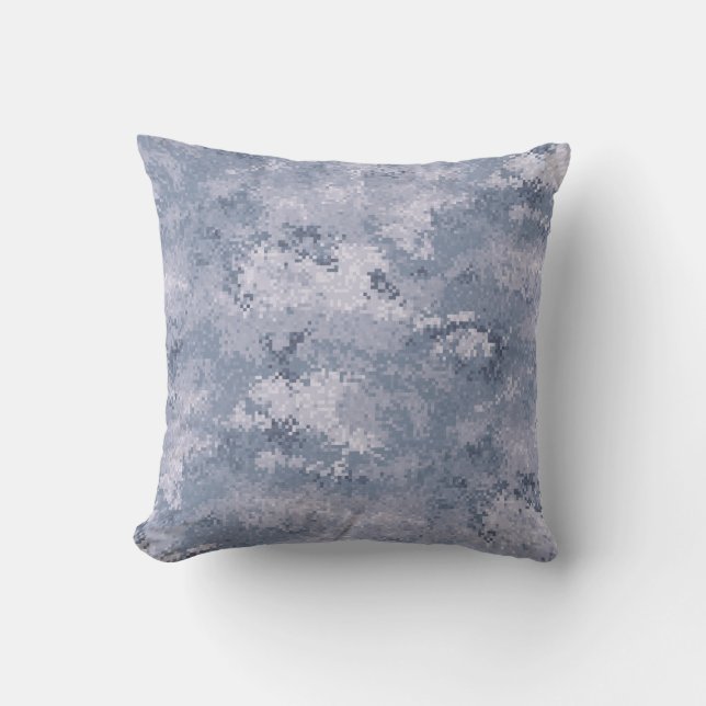 Grått Digi Camo Kudde (Framsida)