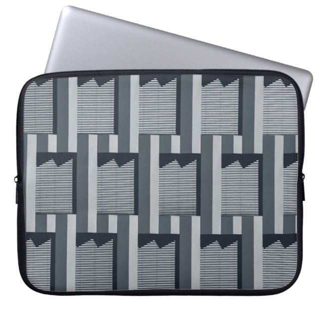 Grått digital tapet laptop fodral (Framsidan)