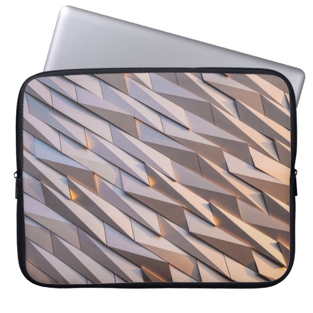 GRÅTT DIGITAL TAPET LAPTOP FODRAL (Framsidan)