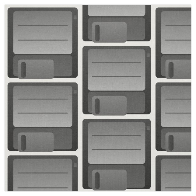 Grått-diskettenhet Mönster Fabric Tyg (Provkarta)