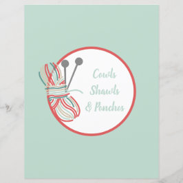 Grått Divider Knitting Mönster Binder Index Infoga