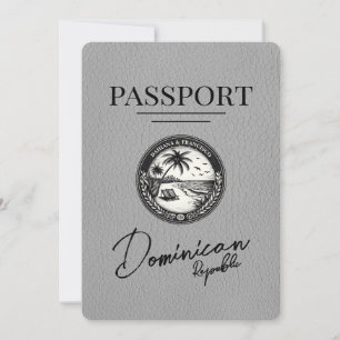 Grått Dominikanska republikens pass Spara datum Datumet