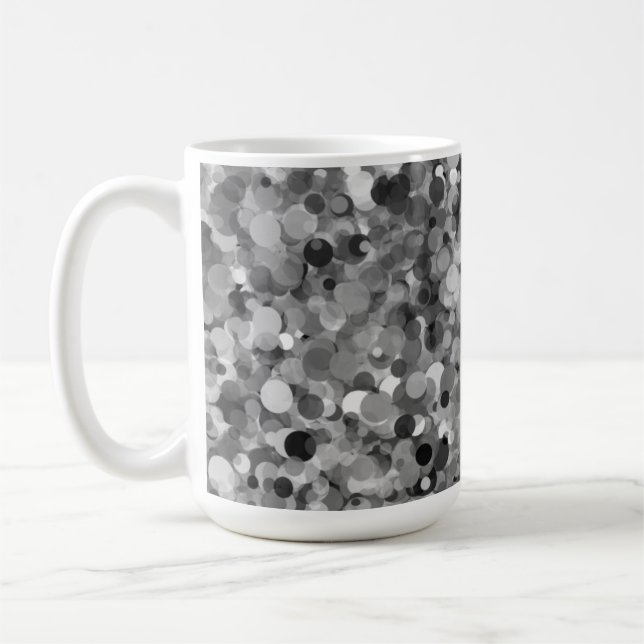 Grått Dot 15oz Mugg (Vänster)