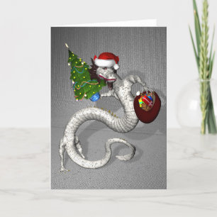 Grått Dragon Helgkort