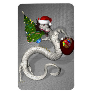 Grått Dragon Magnet
