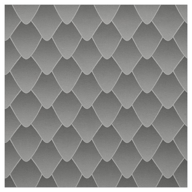 Grått Dragon Scales Tyg (Provkarta)