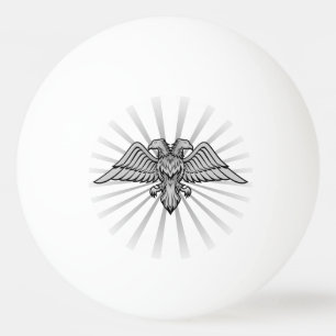 Grått Eagle med två huvuden Ping-Pong Ball Pingisboll