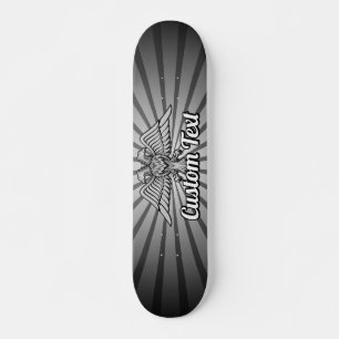 Grått Eagle med två skateboard