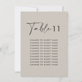 Grått elegant, modernt sittdiagram för bröllop bor