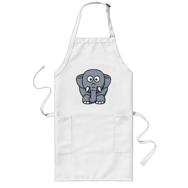 GRÅTT ELEPHANT LÅNGT FÖRKLÄDE (Framsidan)