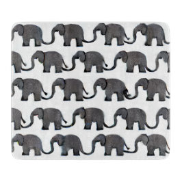 Grått Elephant Patterned