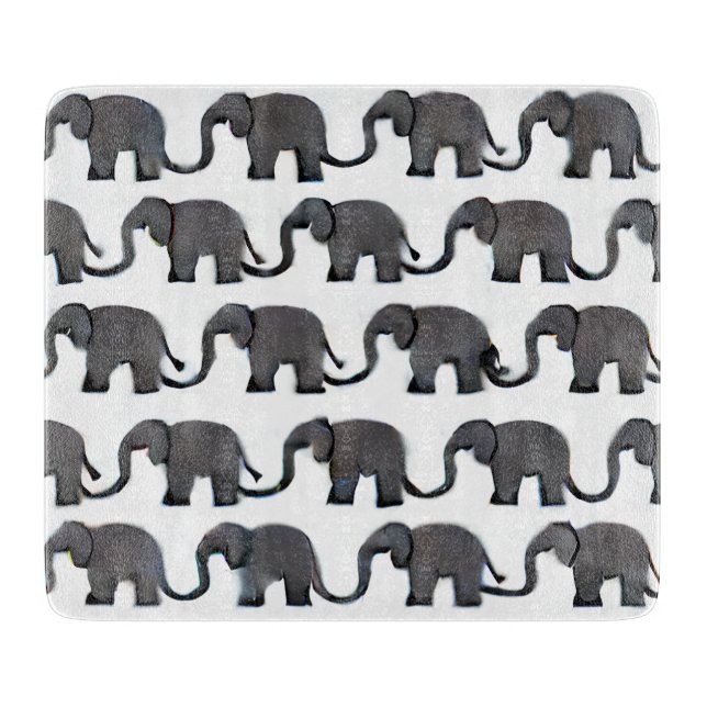 Grått Elephant Patterned (Framsidan)