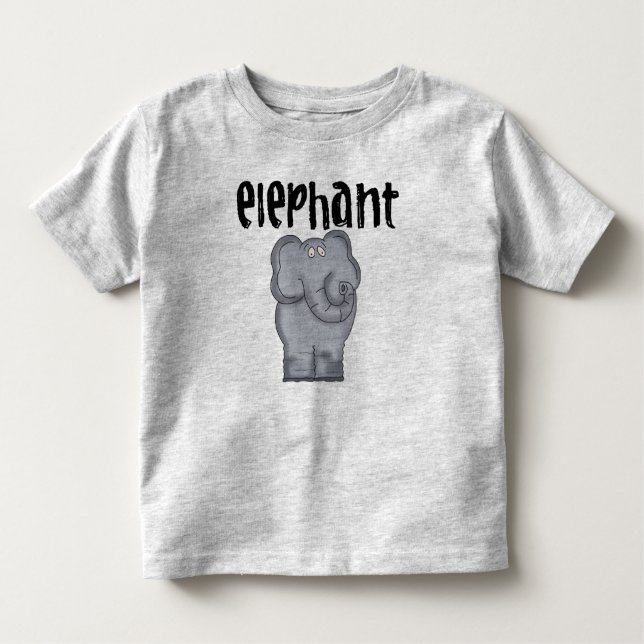 Grått Elephant T-shirt (Framsida)