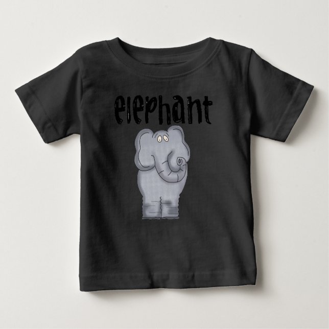 Grått Elephant T-shirt (Framsida)