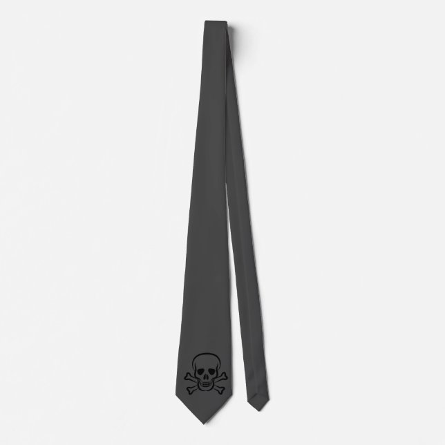 Grått - Emo - Goth - Neck Tie Slips (Framsida)