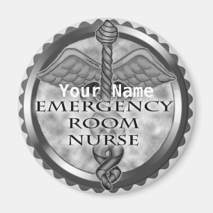 Grått ER Nurse Magnet