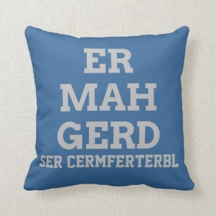 Grått Ermahgerd Pillow Kudde