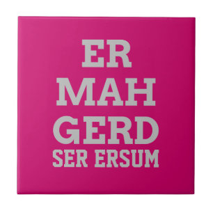 Grått Ermahgerd Tile Kakelplatta