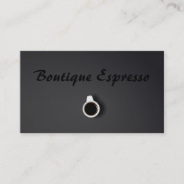Grått Espresso Pub Coffee Shop - Affärskort Visitkort