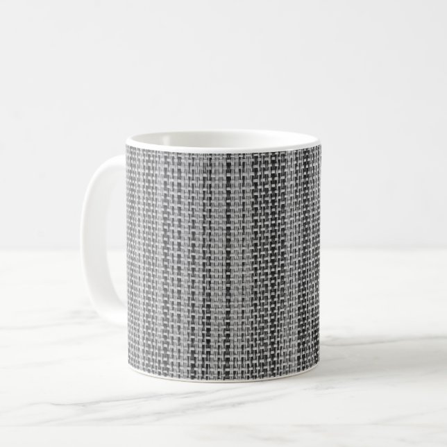 Grått Fabric Coffee Mugg (Framsida vänster)