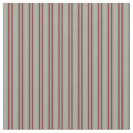 Grått Fabric with Maroon Strips Tyg