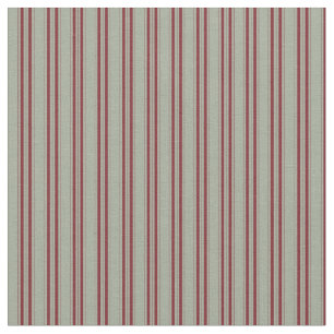 Grått Fabric with Maroon Strips Tyg