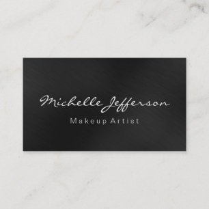 Grått Färg Makeup Artist Script-Affärskort Visitkort