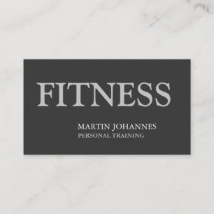 Grått Färg Personal Trainer Affärskort Visitkort