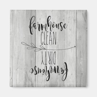 Grått Farmhouse Clean/Dirty Dishwasher Magnet