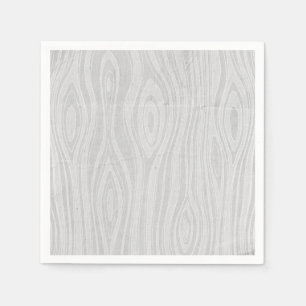 Grått Faux Bois Rustic Hand plockade Wood Woodgrai Pappersservett