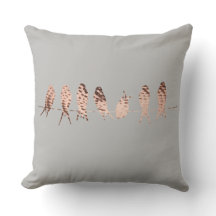 Grått Faux Copper Design with Birds on Wire