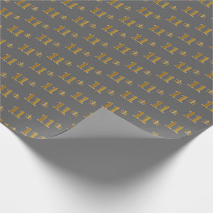 Grått, Faux Guld 11:e (elfte) händelsen Presentpapper