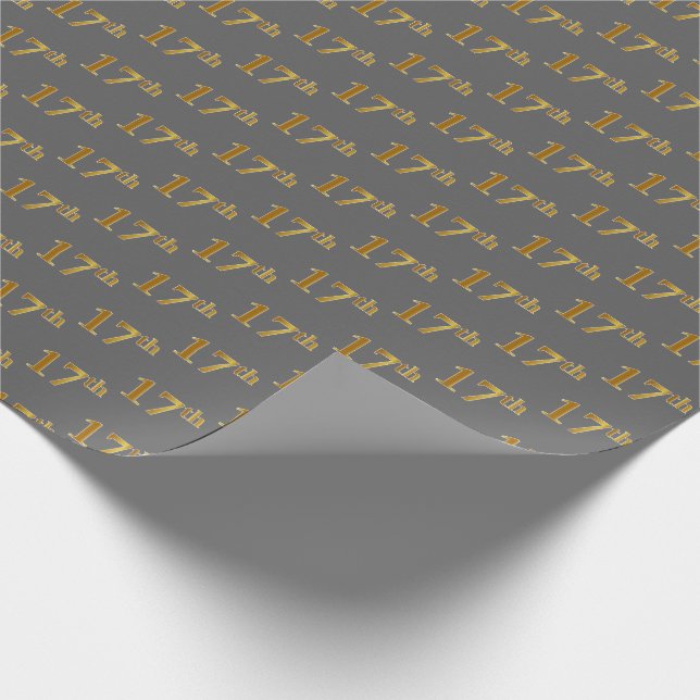 Grått, Faux Guld 17:e (sjuttonde) händelsen Presentpapper (Hörn)