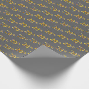 Grått, Faux Guld 20:e (tjugonde) händelsen Presentpapper