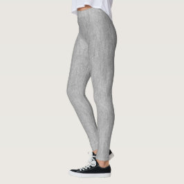 Grått Faux Texturerat Grått av textilutseende Leggings