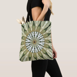 Grått Feather Tote Bag Tygkasse