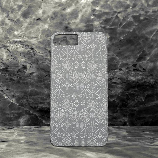 Grått fibros, bläckfiskfrön av textilfibrer Case-Mate iPhone skal (Skapare uppladdad)