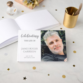 Grått Firande i Life Memorial Photo Gästböcker