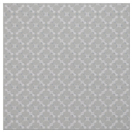 Grått Flowers & Square Polka dots Tyg