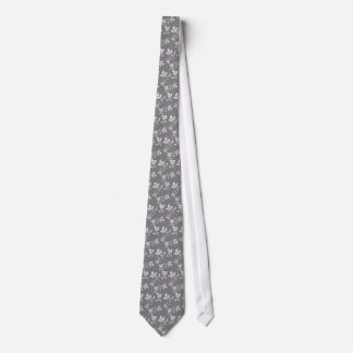 Grått Flowers Tie Slips