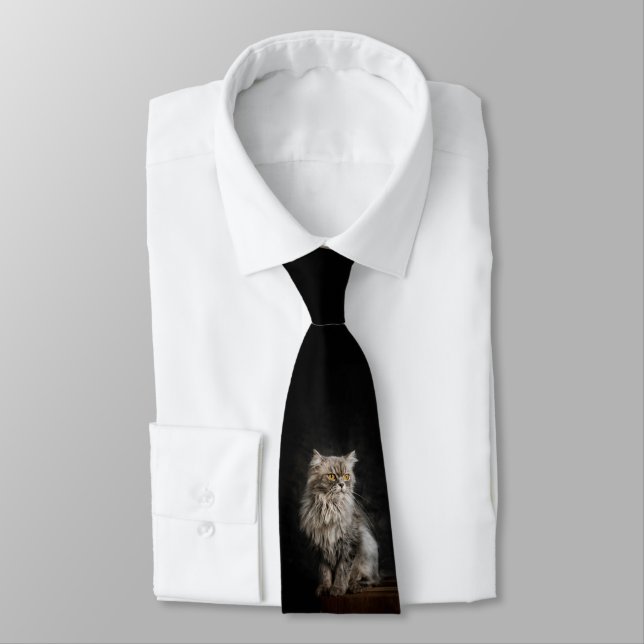 Grått Fluffy Cat Slips (Bunden)