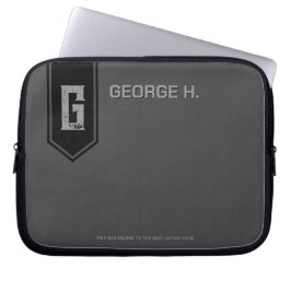 Grått fodral för laptop för män