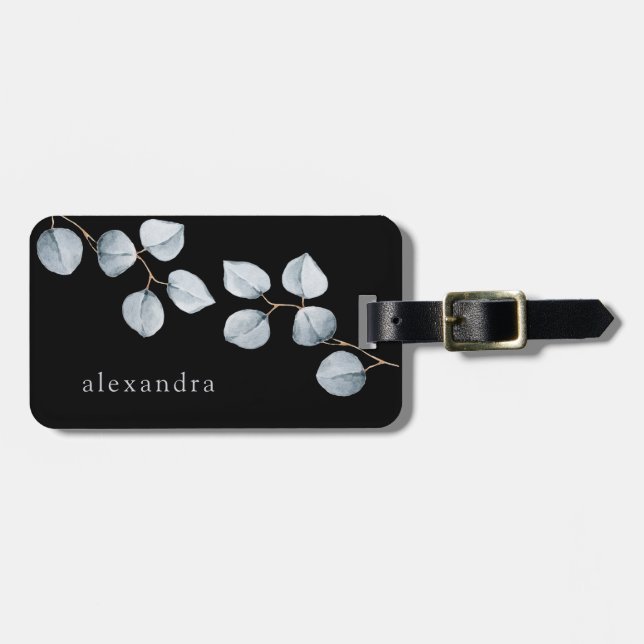 Grått för blått för Eucalyptusenkelhet | mjuka på Bagagebricka (Horisontell Framsida)