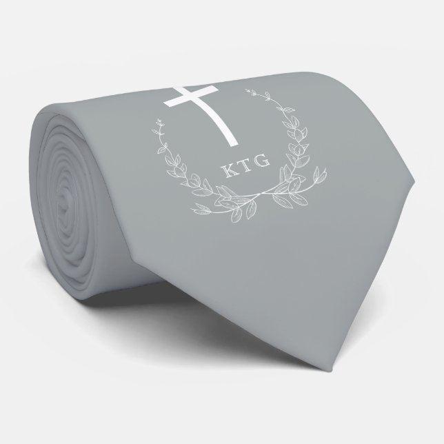 Grått för Christeningceremoni | Slips (Rullad)